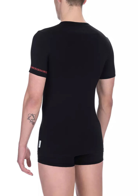 Bikkembergs Black Cotton T-Shirt