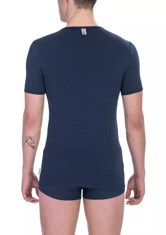 Bikkembergs Blue Cotton T-Shirt