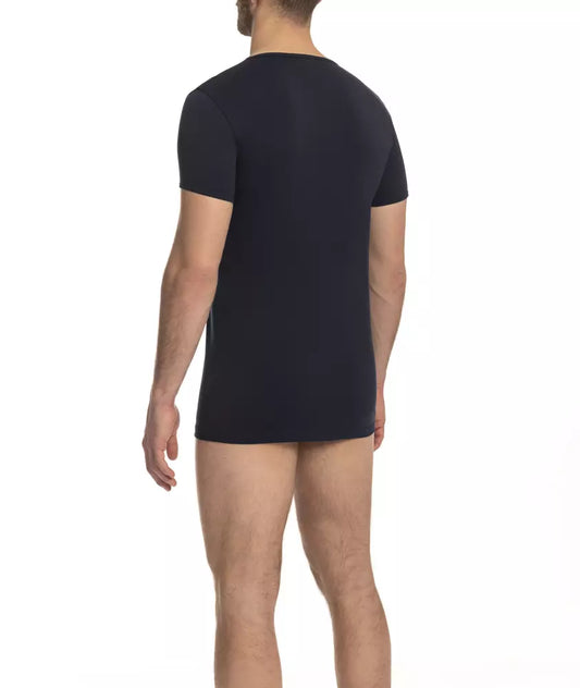 Cavalli Class Blue Cotton T-Shirt