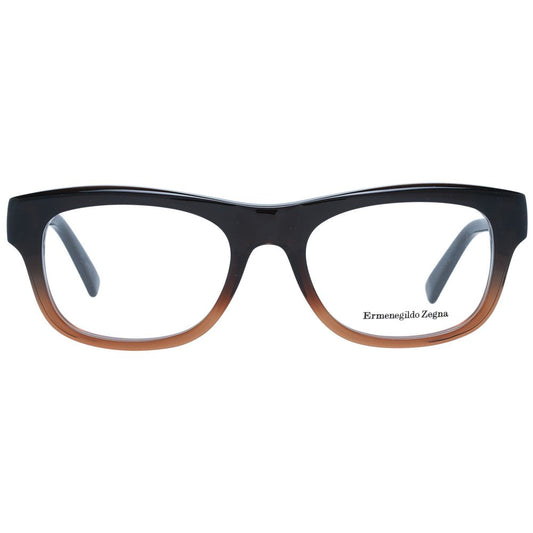Ermenegildo Zegna Brown Plastic Glasses (Frames)