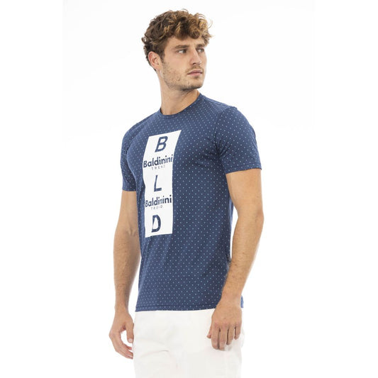 Baldinini Trend Blue Cotton T-Shirt
