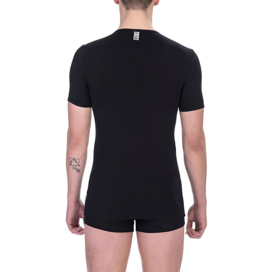 Bikkembergs Black Cotton T-Shirt