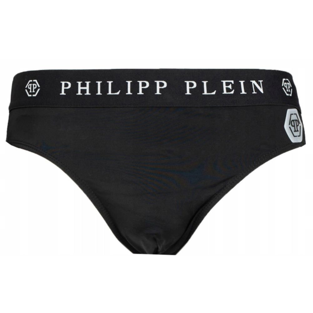 Philipp Plein Black Polyamide Men Swim Brief