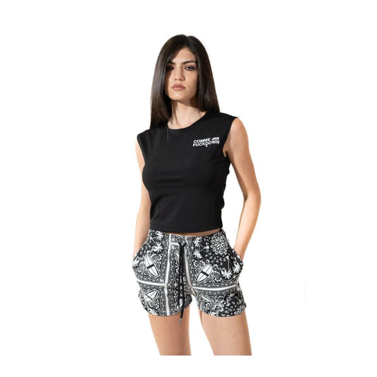 Comme Des Fuckdown Black Cotton Women's Shorts