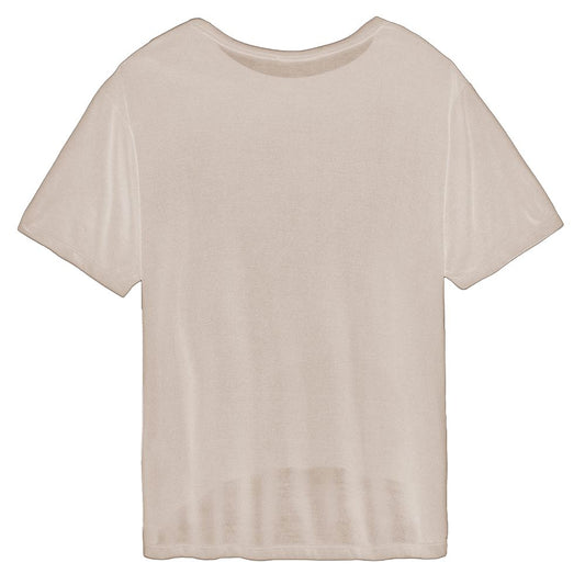 Hinnominate Beige Modal T-Shirt