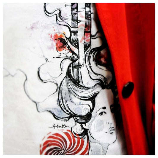 A.Tratti White Viscose T-Shirt