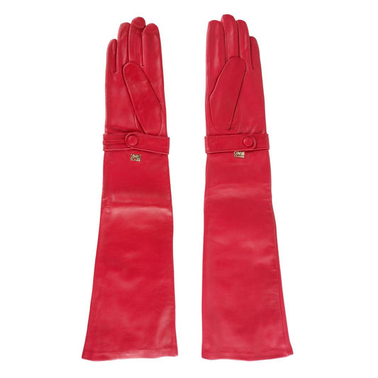 Cavalli Class Red Lambskin Glove