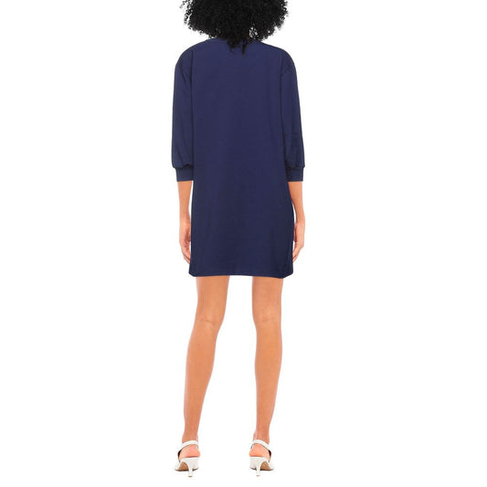 Love Moschino Blue Cotton Dress