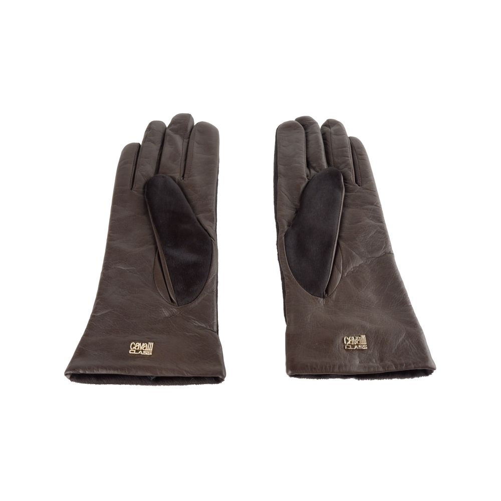 Cavalli Class Brown Cowhide Glove