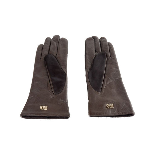 Cavalli Class Brown Cowhide Glove