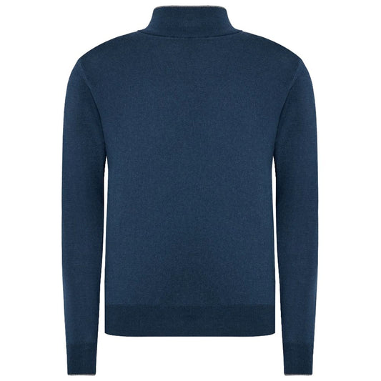 La Martina Blue Marabou Sweater