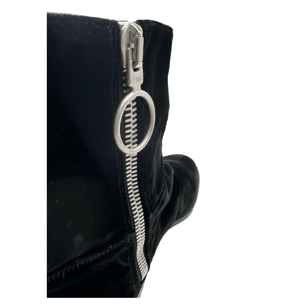 Off-White Black Calfskin Ankle