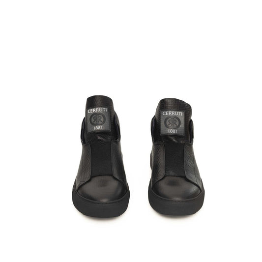 Cerruti 1881 Black Calfskin Sneaker