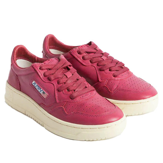 Autry Fuchsia Goatskin Sneaker