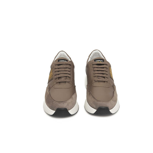 Cerruti 1881 Beige Cowhide Sneaker