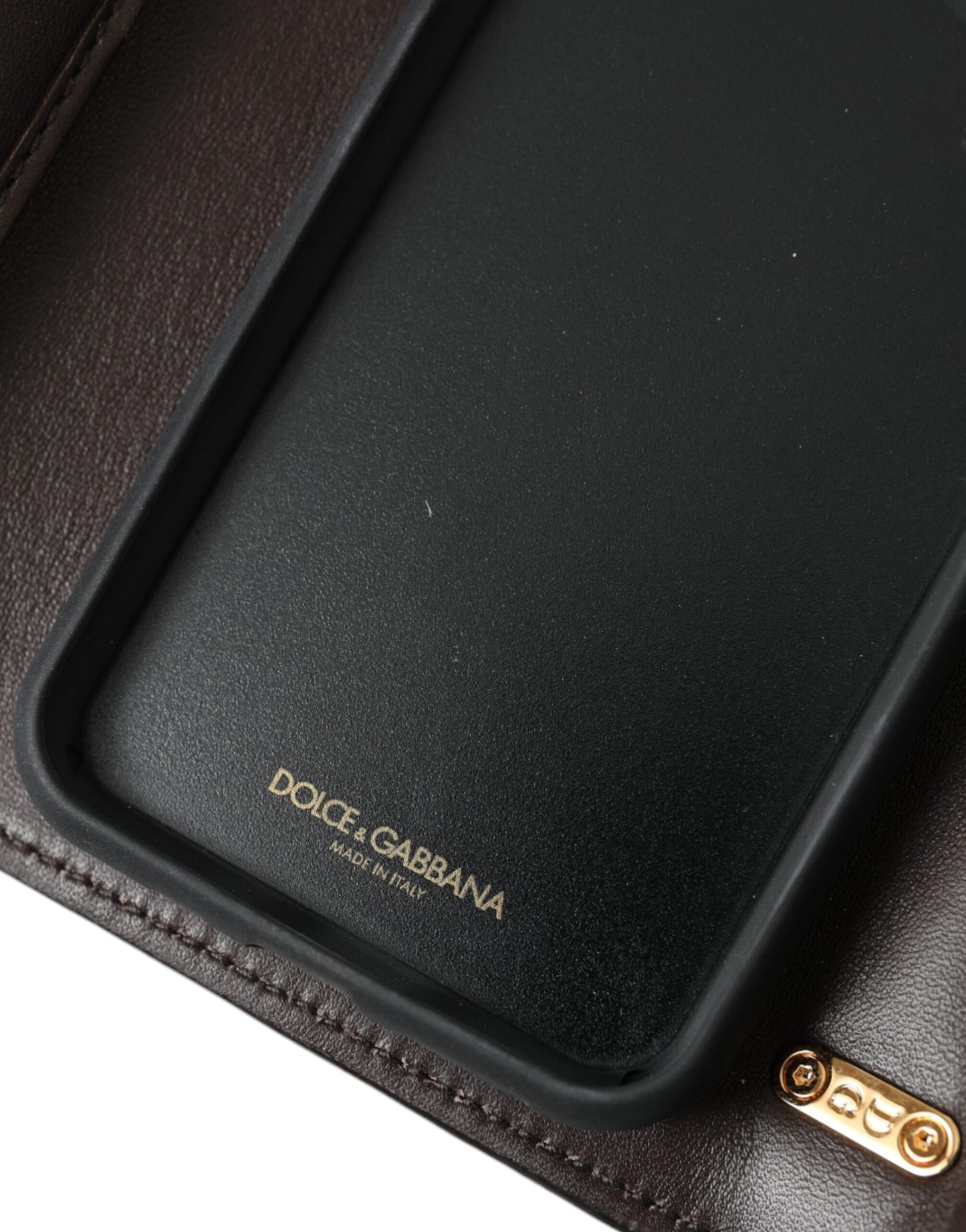 Dolce & Gabbana Brown Python Leather DG Girls Crossbody Phone Bag Womens Crossbody Bag