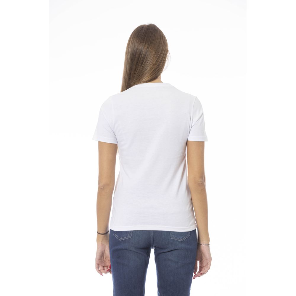 Baldinini Trend White Cotton T-Shirt