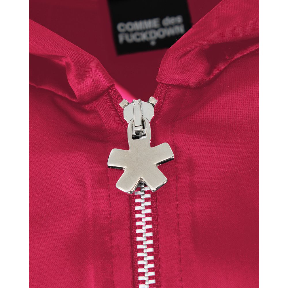 Comme Des Fuckdown Fuchsia Polyester Women's Hooded Jacket