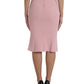 Dolce & Gabbana Elegant High Waist Pencil Skirt in Pink