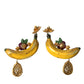 Dolce & Gabbana Chic Clip-on Banana Dangle Earrings