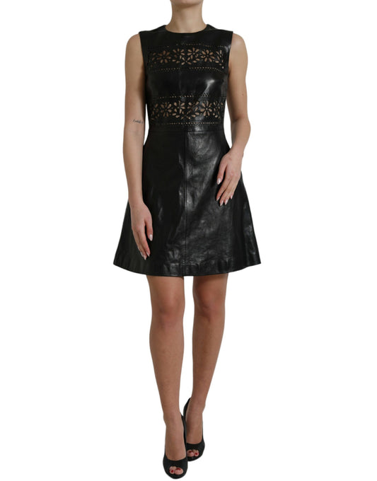 Valentino Elegant Black A-Line Mini Dress