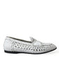 Dolce & Gabbana Elegant White Loafer Slip-Ons