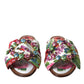 Dolce & Gabbana Exquisite Floral Print Flat Sandals