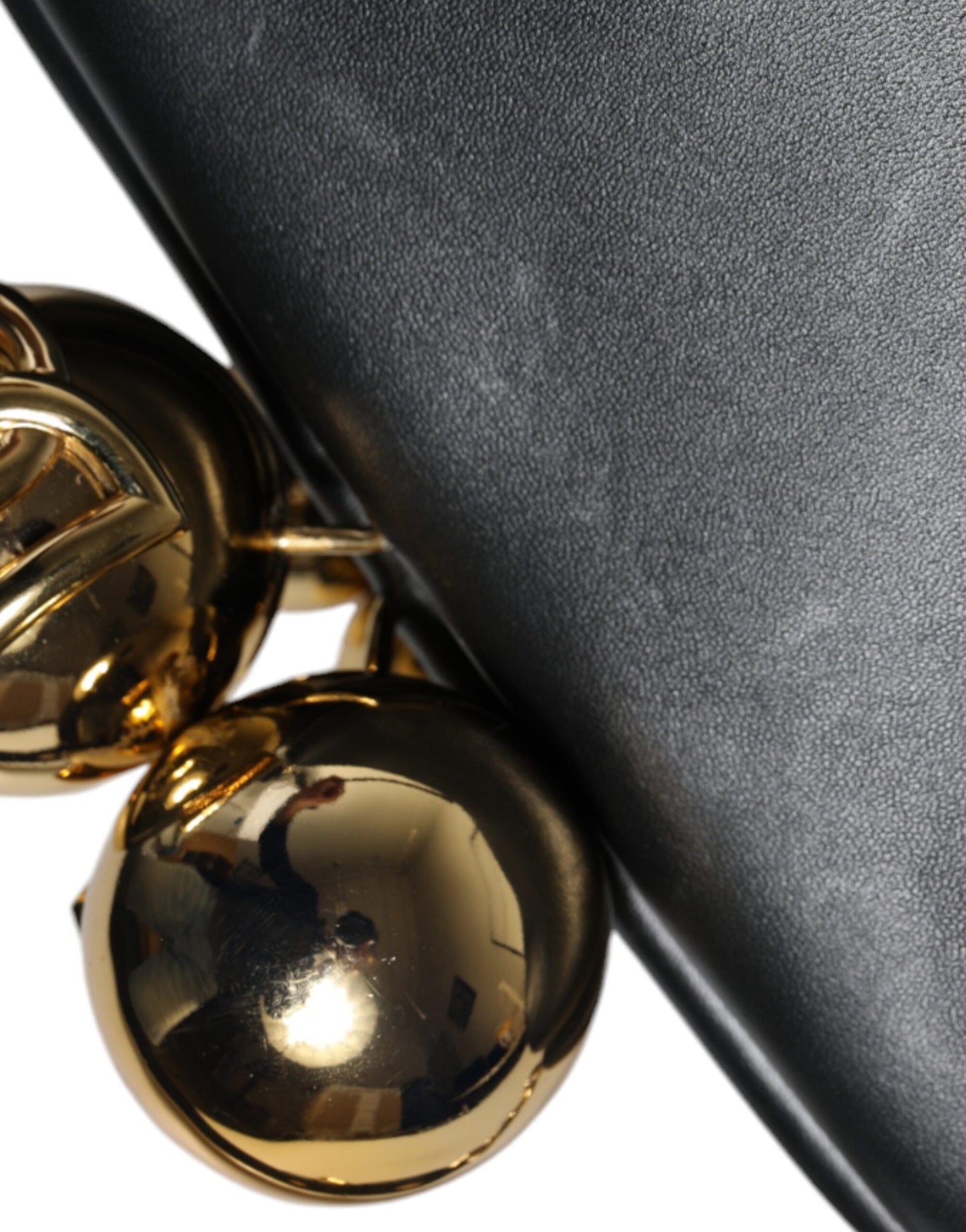 Dolce & Gabbana Black Calfskin Leather Shoulder Clutch Bag Womens Shoulder Bag
