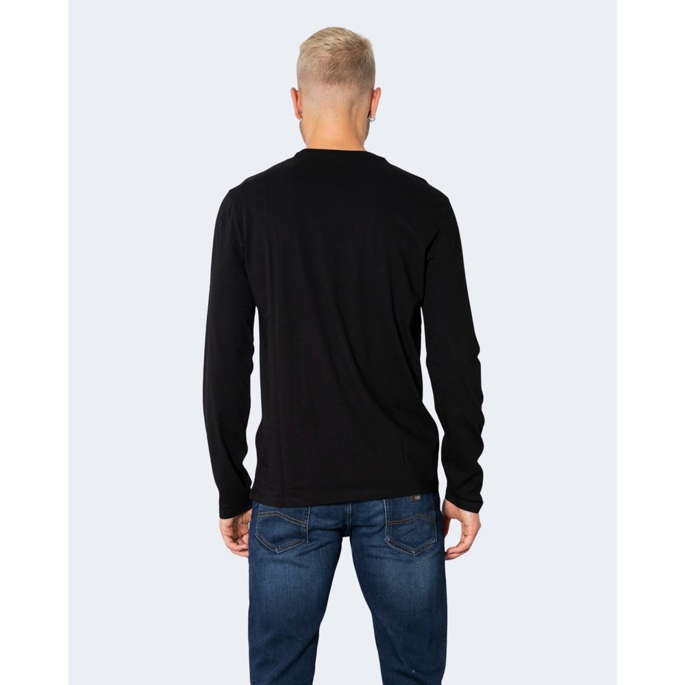 Armani Exchange Black Cotton Long Sleeve T-Shirt Mens T-Shirt