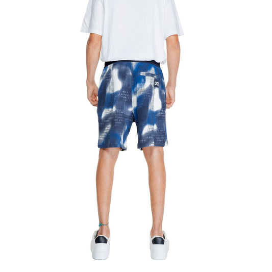 Armani Exchange Blue Cotton Bermuda Shorts Mens Shorts
