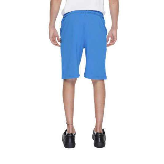 Icon Blue Cotton Bermuda Shorts Mens Shorts