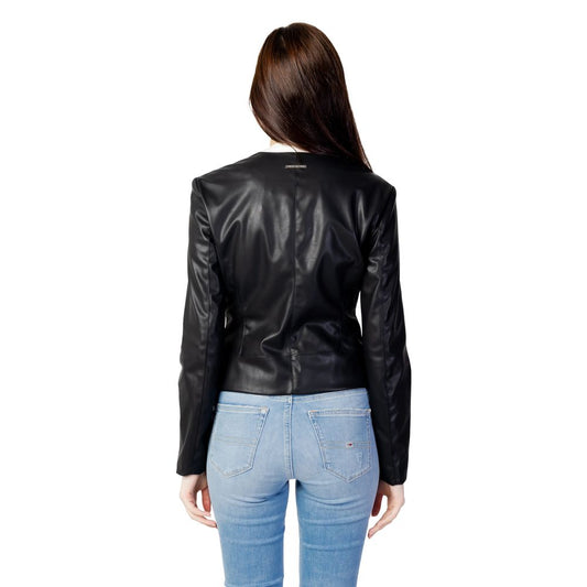 Armani Exchange Black Leather Jacket