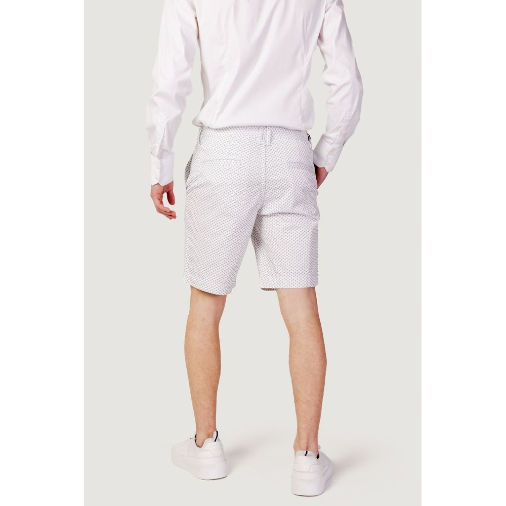 Armani Exchange White Cotton Bermuda Shorts Mens Shorts