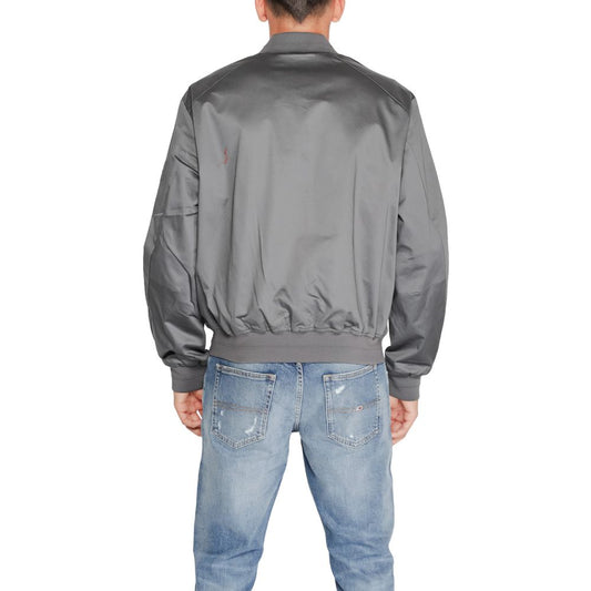 Calvin Klein Gray Organic Cotton Bomber Mens Jacket