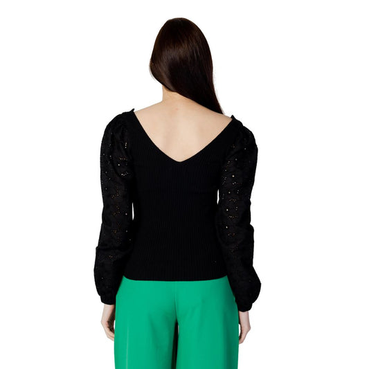 Only Black Cotton Sweatshirt