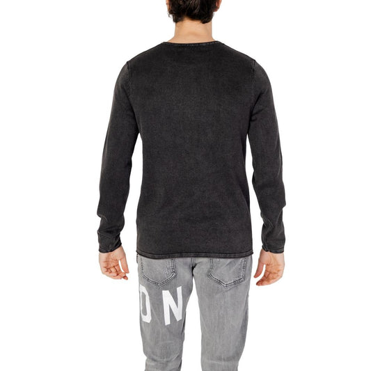 Jack Jones Black Cotton Sweatshirt