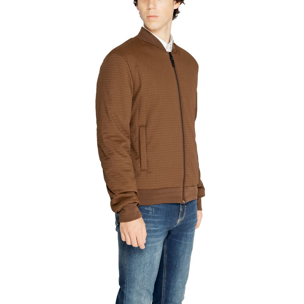 Antony Morato Brown Polyester Bomber Mens Jacket