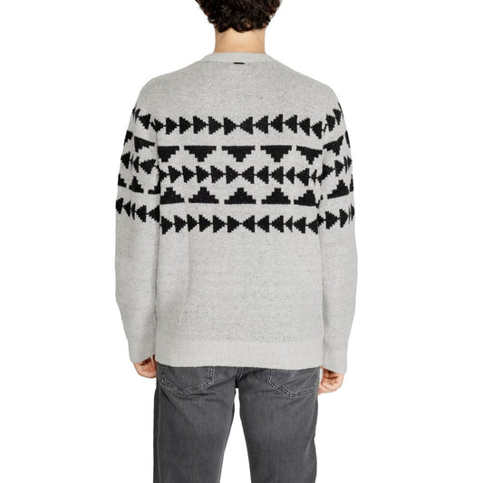 Antony Morato Gray Marabou Sweatshirt Mens Sweater
