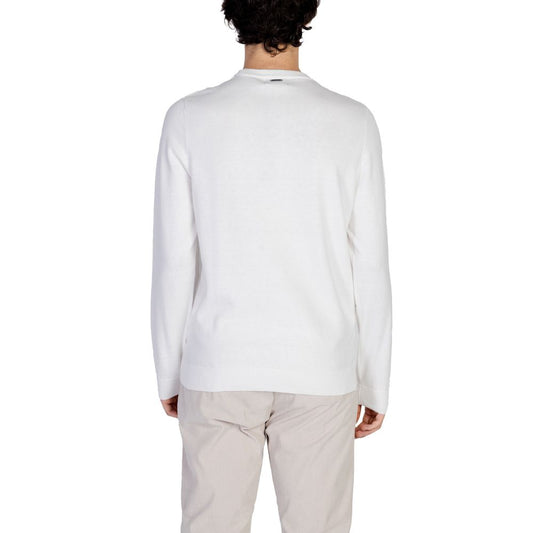 Antony Morato White Cotton Sweatshirt Mens Sweater