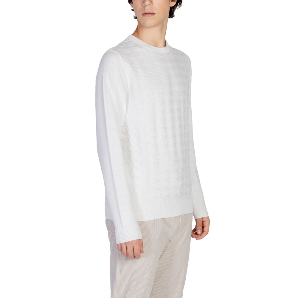 Antony Morato White Cotton Sweatshirt Mens Sweater