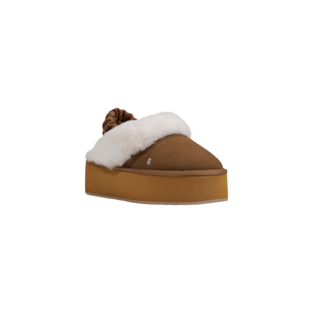 EMU Australia Beige Suede Leather Platform Pumps