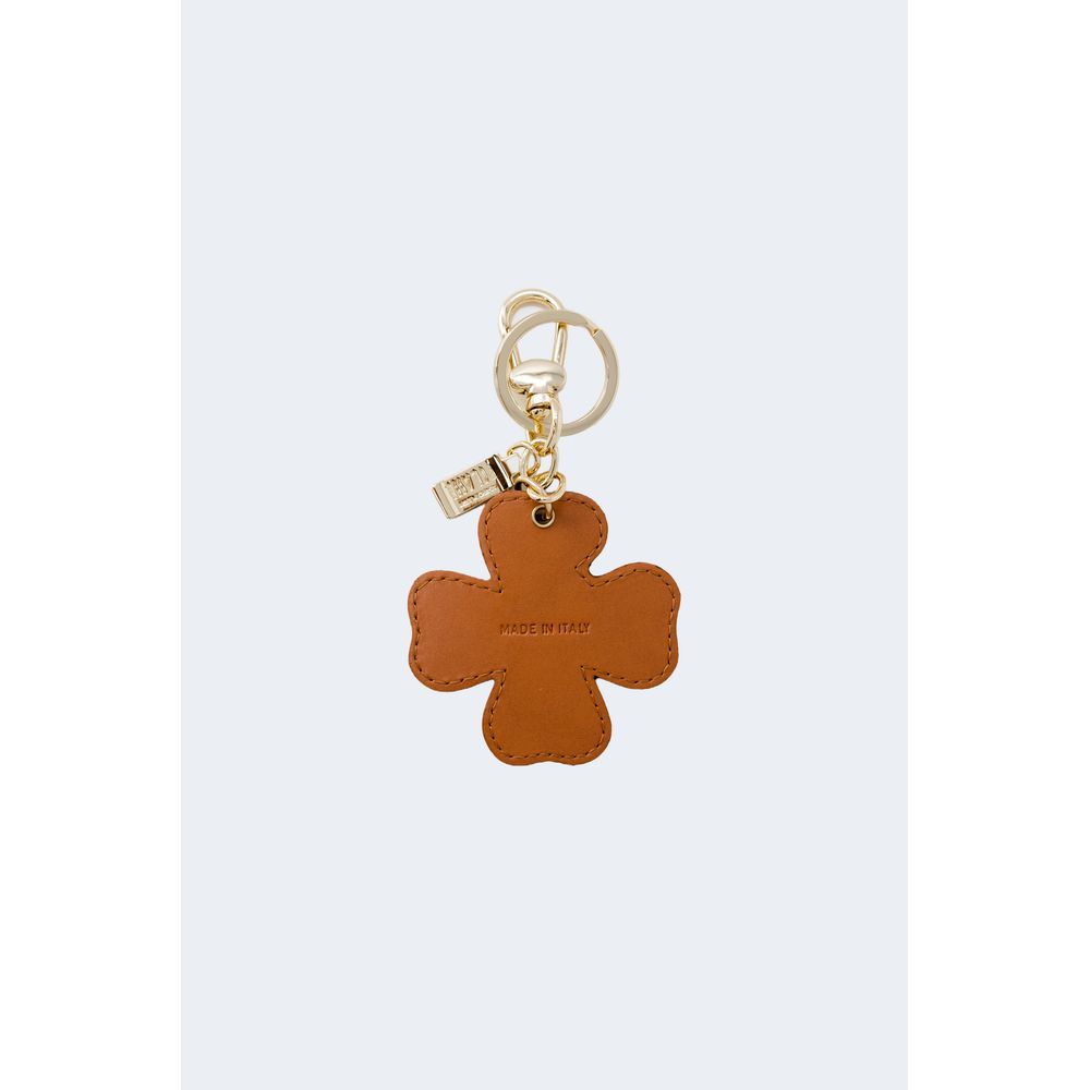 Alviero Martini Prima Classe Beige Artificial Leather Keychain