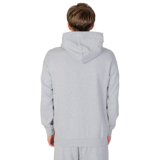Underclub Gray Cotton Hoodie Mens Sweater