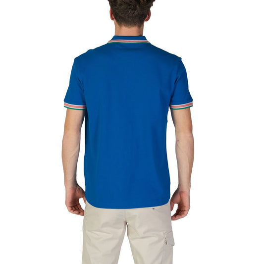 Hugo Boss Blue Cotton Polo Shirt Mens T-Shirt