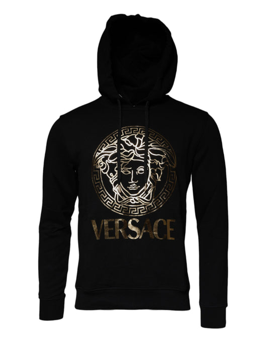 Versace Black Medusa Cotton Hoodie Pullover Sweatshirt Sweater Mens Sweater