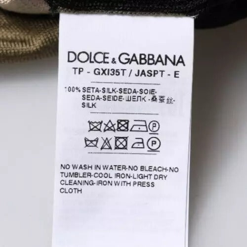 Dolce & Gabbana Multicolor Camouflage Collared Polo T-shirt Mens T-Shirt