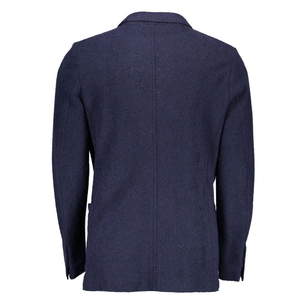 Gant Blue Wool Blazer Mens Blazer
