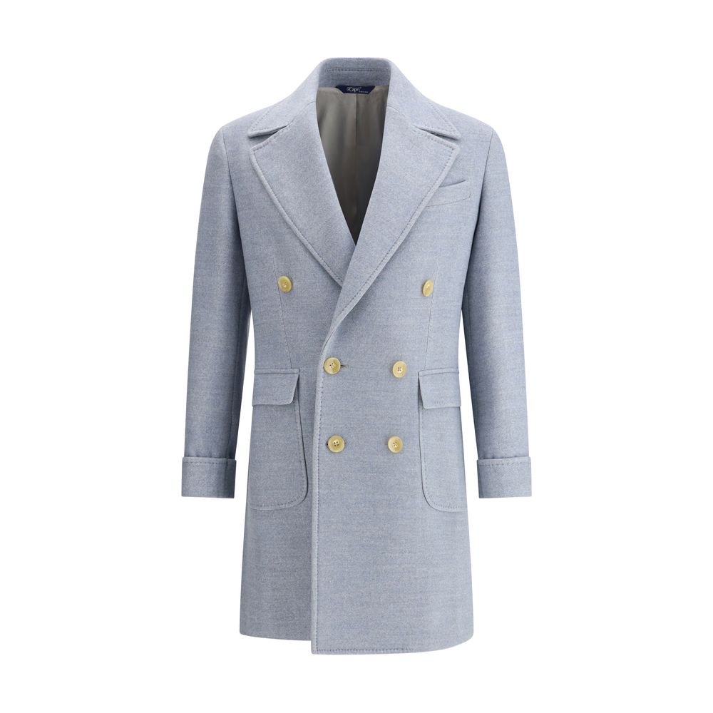 Gi Capri Double-breasted midi Coat Mens Jacket