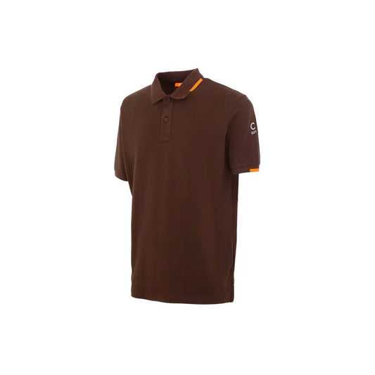 Suns Brown Cotton Polo Shirt Mens T-Shirt