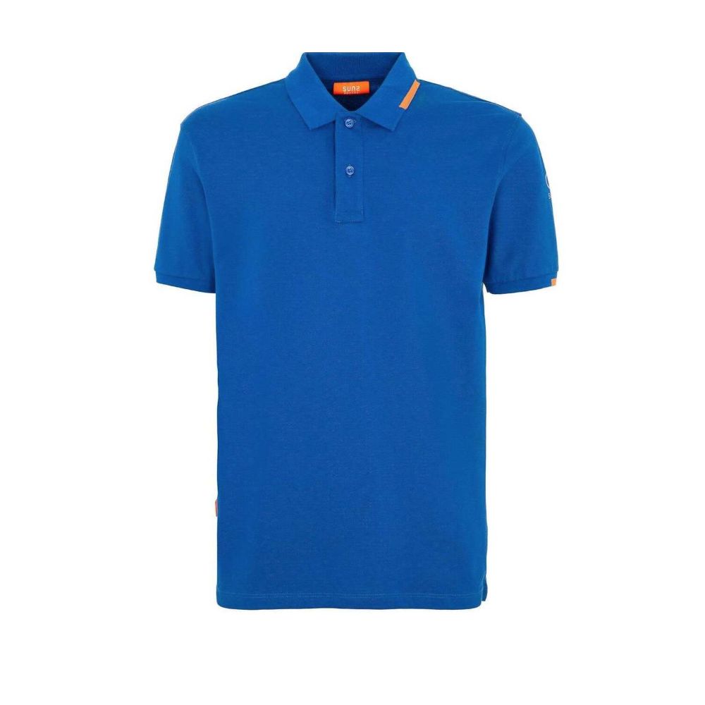 Suns Blue Cotton Polo Shirt Mens T-Shirt